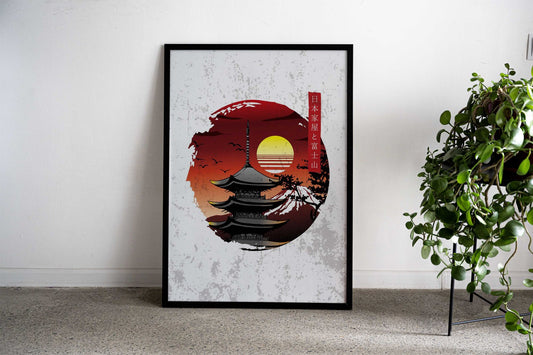 japan view Asian Style Poster | Wall Art for Home & Office | High-Quality Print - High-Quality Visual Display