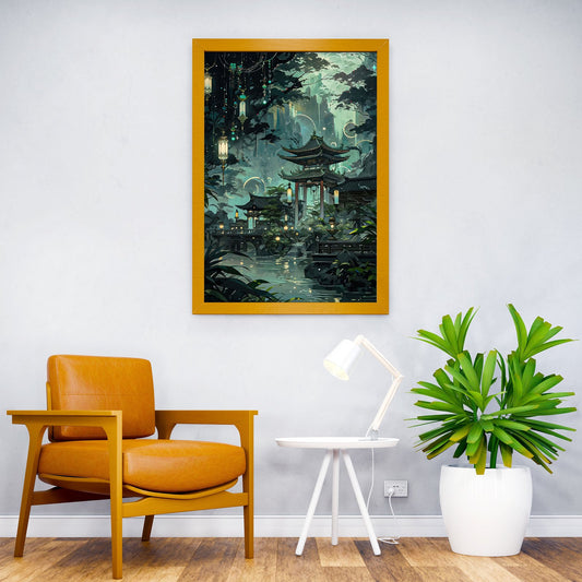 japan village view Asian Style Poster | Wall Art for Home & Office | High-Quality Print - High-Quality Visual Display