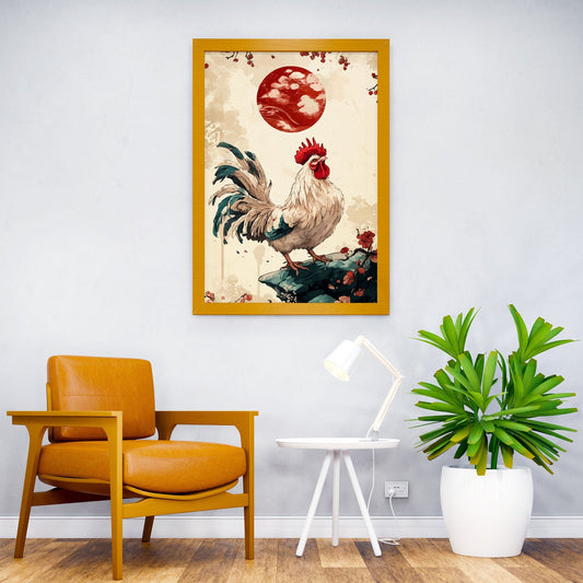 japanese chicken Asian Style Poster | Wall Art for Home & Office | High-Quality Print - High-Quality Visual Display