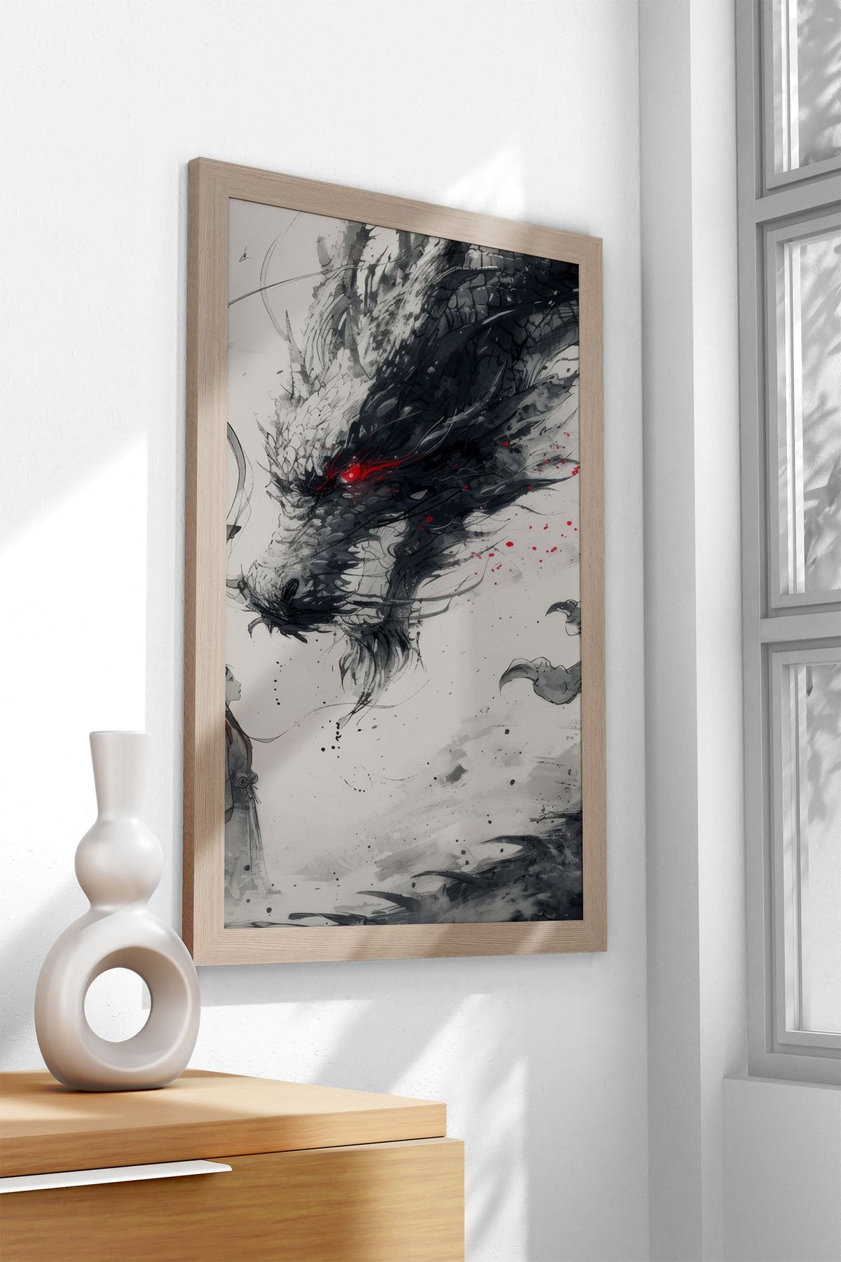 japanese dragon princess Asian Style Poster | Wall Art for Home & Office | High-Quality Print - High-Quality Visual Display