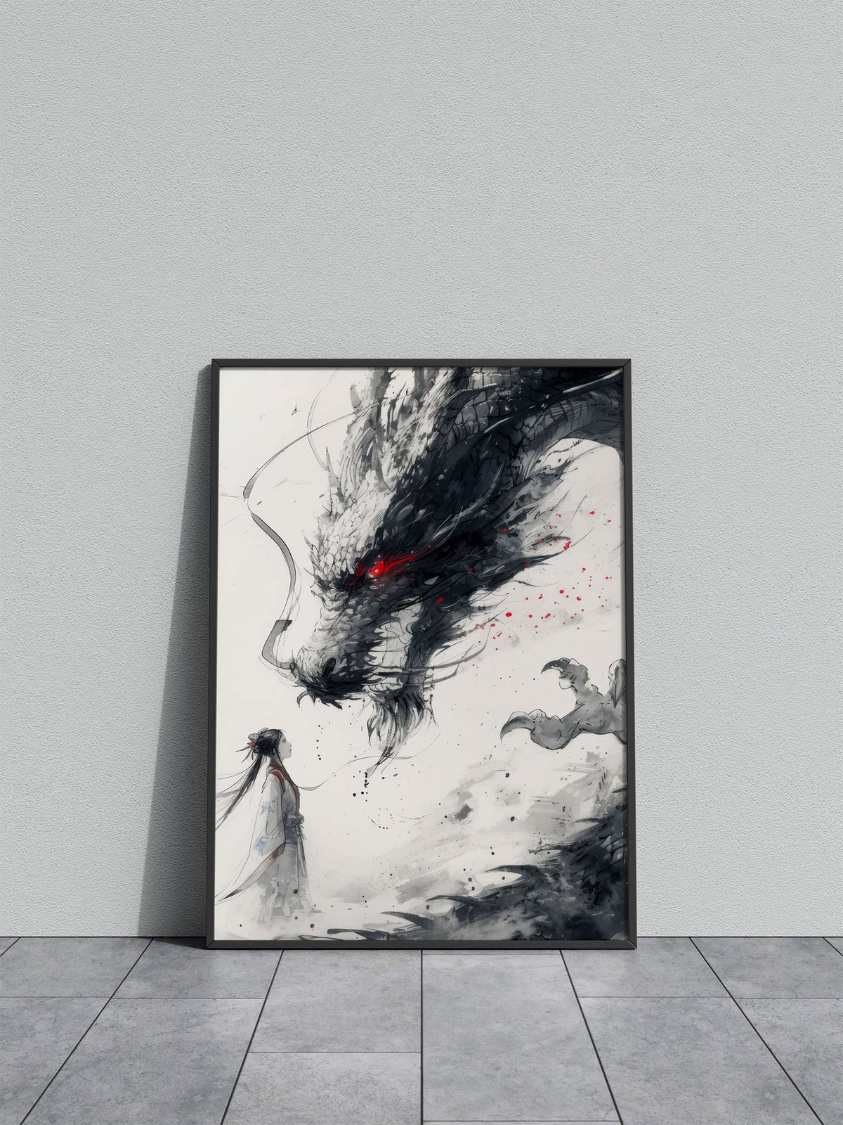japanese dragon princess Asian Style Poster | Wall Art for Home & Office | High-Quality Print - High-Quality Visual Display
