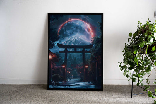 japanese gate anime Asian Style Poster | Wall Art for Home & Office | High-Quality Print - High-Quality Visual Display