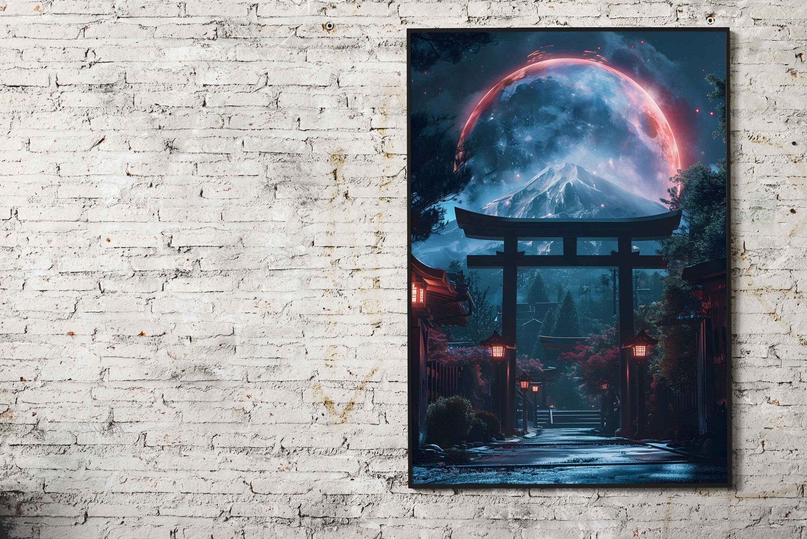 japanese gate anime Asian Style Poster | Wall Art for Home & Office | High-Quality Print - High-Quality Visual Display