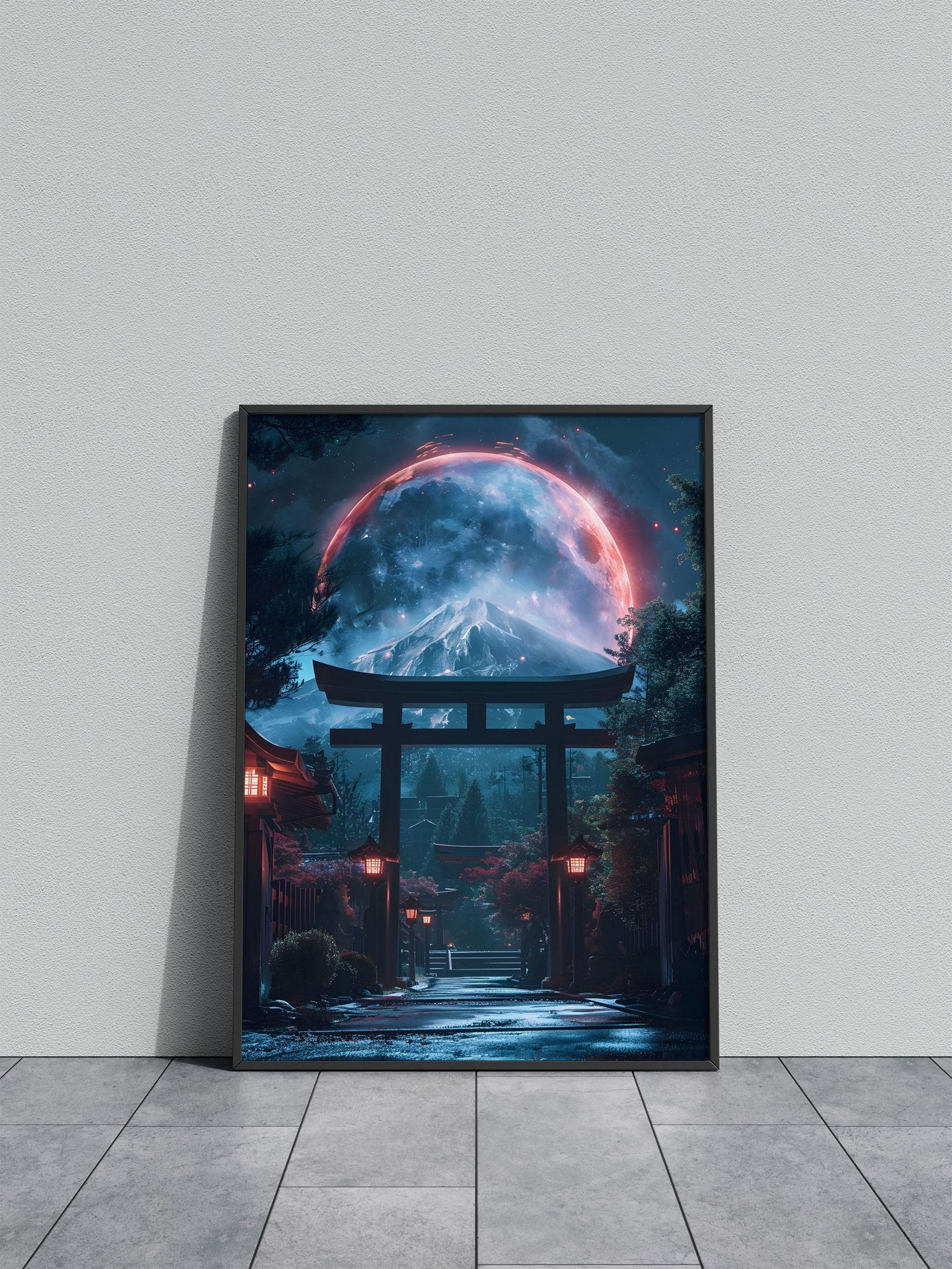 japanese gate anime Asian Style Poster | Wall Art for Home & Office | High-Quality Print - High-Quality Visual Display