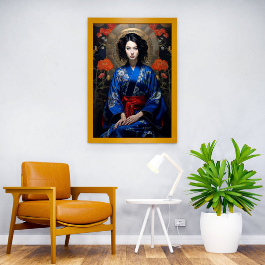 japanese geisha Asian Style Poster | Wall Art for Home & Office | High-Quality Print - High-Quality Visual Display