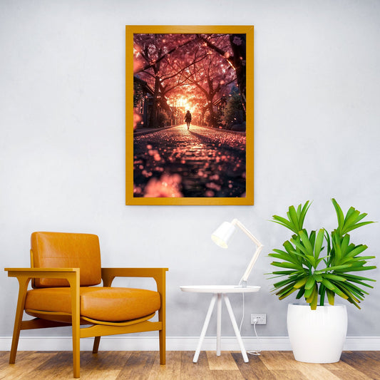 japanese girl in sunset Asian Style Poster | Wall Art for Home & Office | High-Quality Print - High-Quality Visual Display