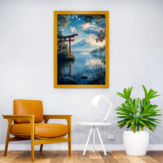 japanese mount fuji view Asian Style Poster | Wall Art for Home & Office | High-Quality Print - High-Quality Visual Display