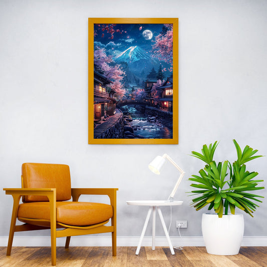 japanese mount fuji Asian Style Poster | Wall Art for Home & Office | High-Quality Print - High-Quality Visual Display
