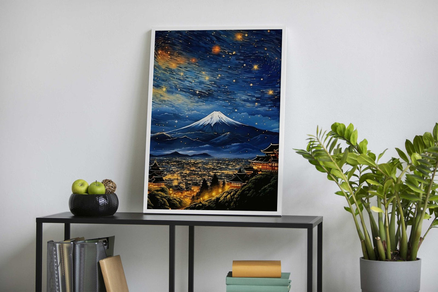 japanese night sky Asian Style Poster | Wall Art for Home & Office | High-Quality Print - High-Quality Visual Display