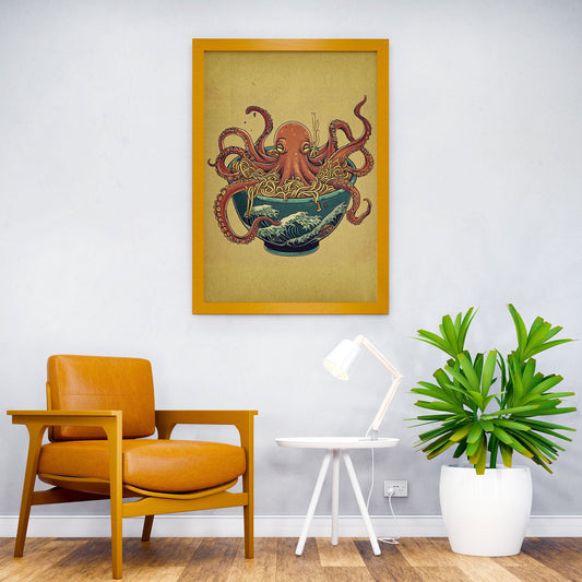 japanese ramen squid Asian Style Poster | Wall Art for Home & Office | High-Quality Print - High-Quality Visual Display