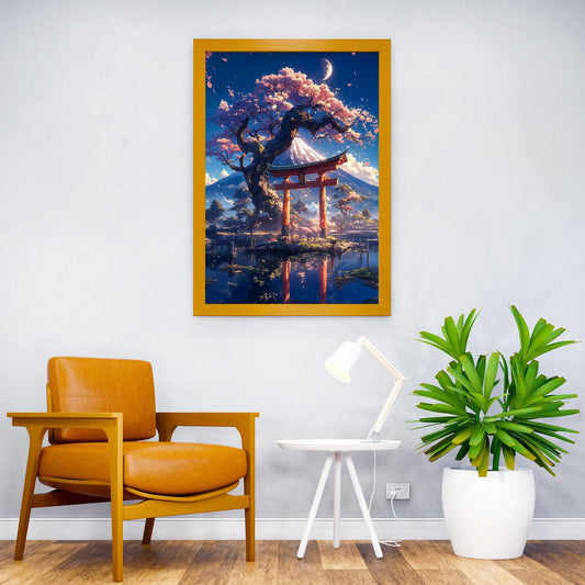 japanese sakura tree Asian Style Poster | Wall Art for Home & Office | High-Quality Print - High-Quality Visual Display
