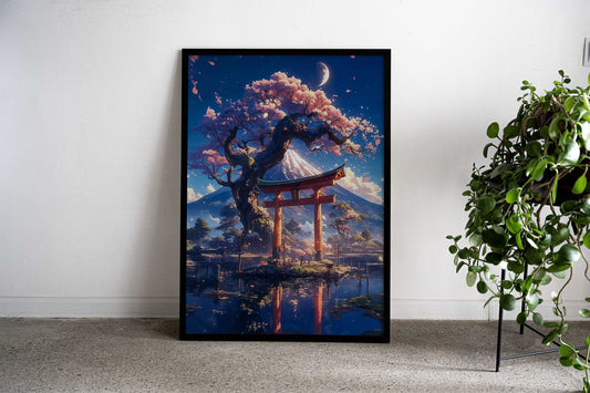 japanese sakura tree Asian Style Poster | Wall Art for Home & Office | High-Quality Print - High-Quality Visual Display