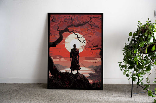 japanese samurai art Asian Style Poster | Wall Art for Home & Office | High-Quality Print - High-Quality Visual Display
