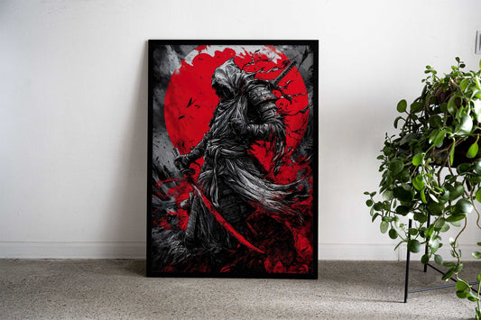 japanese samurai assassin Asian Style Poster | Wall Art for Home & Office | High-Quality Print - High-Quality Visual Display