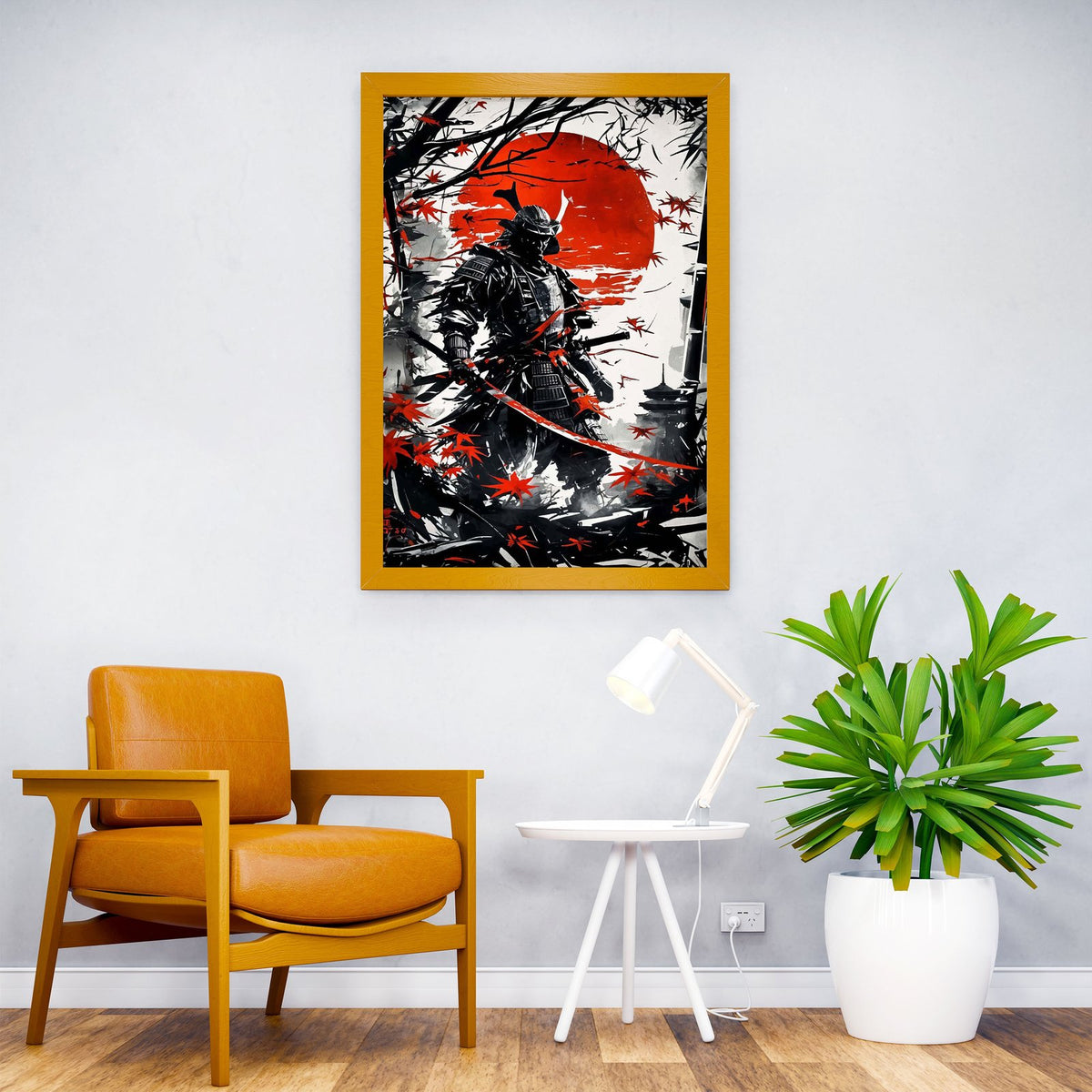 japanese samurai geisha Asian Style Poster | Wall Art for Home & Office | High-Quality Print - High-Quality Visual Display