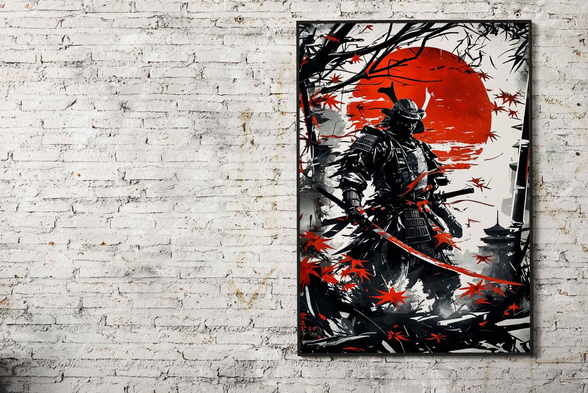 japanese samurai geisha Asian Style Poster | Wall Art for Home & Office | High-Quality Print - High-Quality Visual Display
