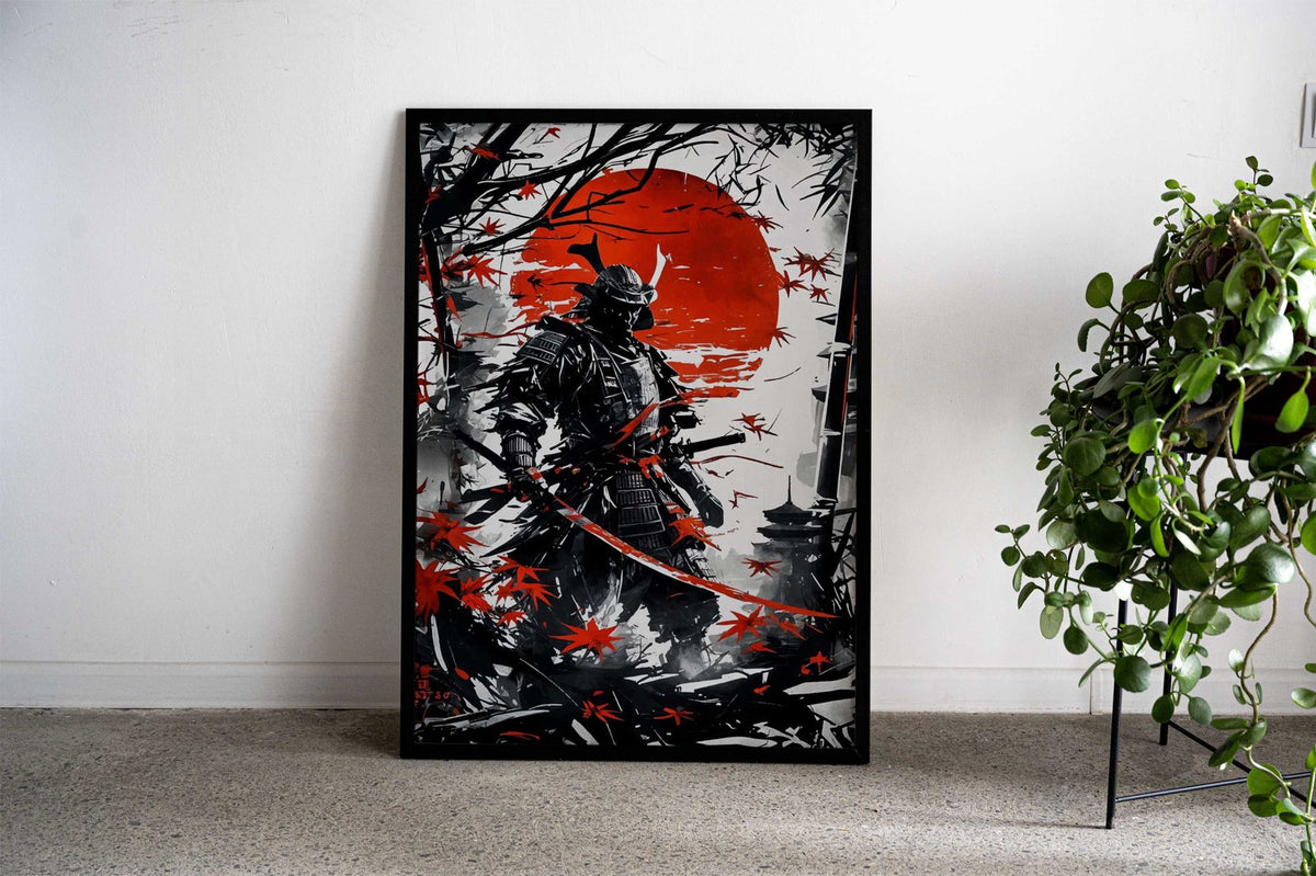 japanese samurai geisha Asian Style Poster | Wall Art for Home & Office | High-Quality Print - High-Quality Visual Display