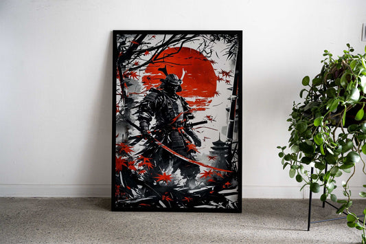 japanese samurai geisha Asian Style Poster | Wall Art for Home & Office | High-Quality Print - High-Quality Visual Display