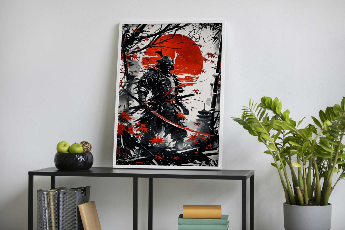 japanese samurai geisha Asian Style Poster | Wall Art for Home & Office | High-Quality Print - High-Quality Visual Display