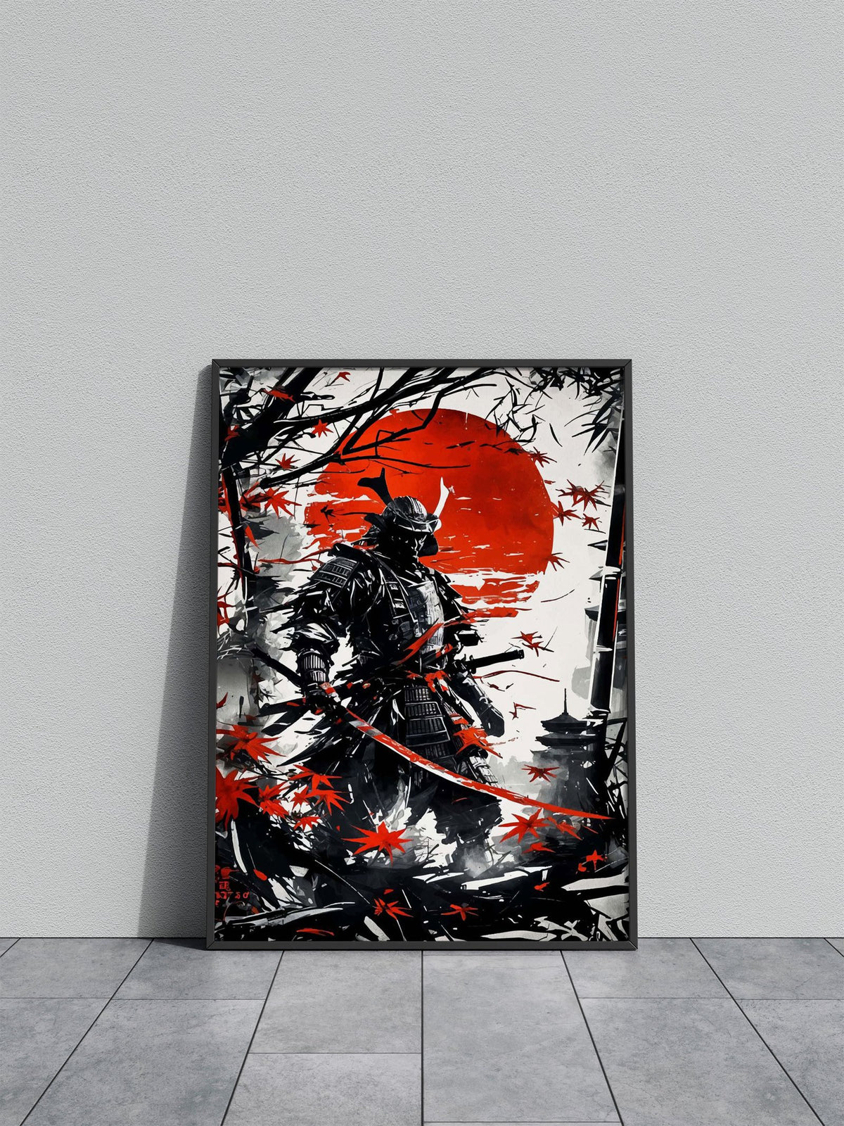 japanese samurai geisha Asian Style Poster | Wall Art for Home & Office | High-Quality Print - High-Quality Visual Display