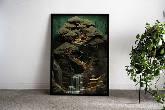 japanese tree of life Asian Style Poster | Wall Art for Home & Office | High-Quality Print - High-Quality Visual Display