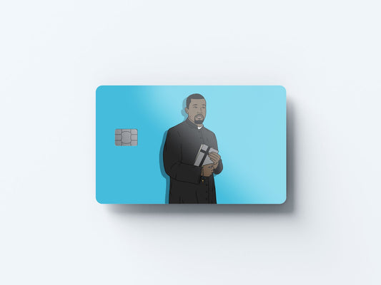 Watercolor jesus is king design | credit card sticker | small chip | credit card skin for nursery and home wall decor.