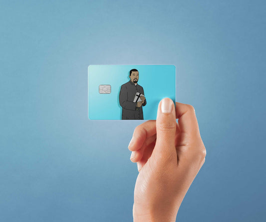 Watercolor jesus is king design | credit card sticker | small chip | credit card skin for nursery and home wall decor.