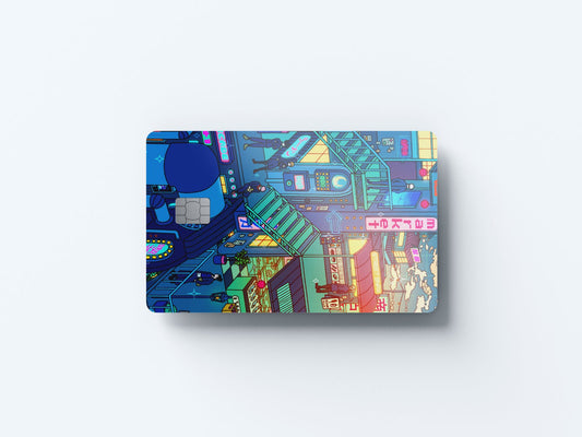 Watercolor jjk design | credit card sticker | small chip | credit card skin for nursery and home wall decor.
