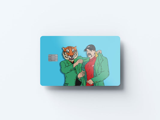 Watercolor joe exotic design | credit card sticker | small chip | credit card skin for nursery and home wall decor.