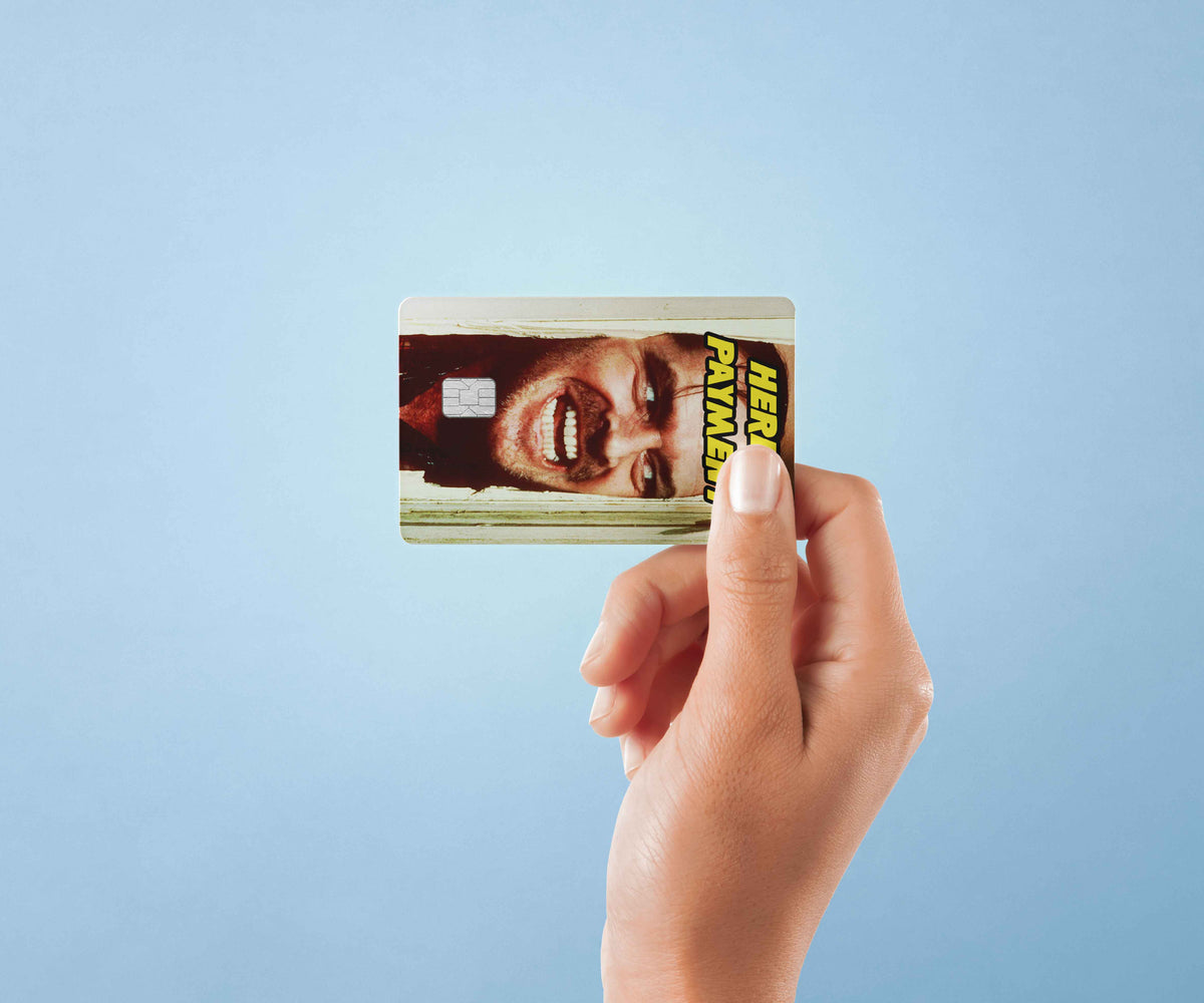 Johnny Heres Payment - Premium Vinyl Credit Card Skin Cover by Wonderwallsboutique