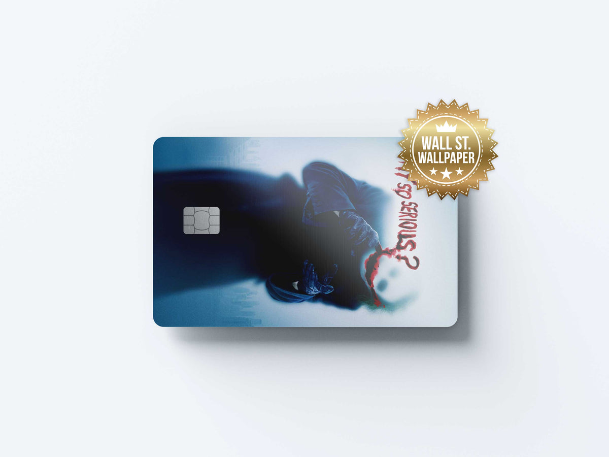 Joker Why So Serious - Premium Vinyl Credit Card Skin Cover by Wonderwallsboutique