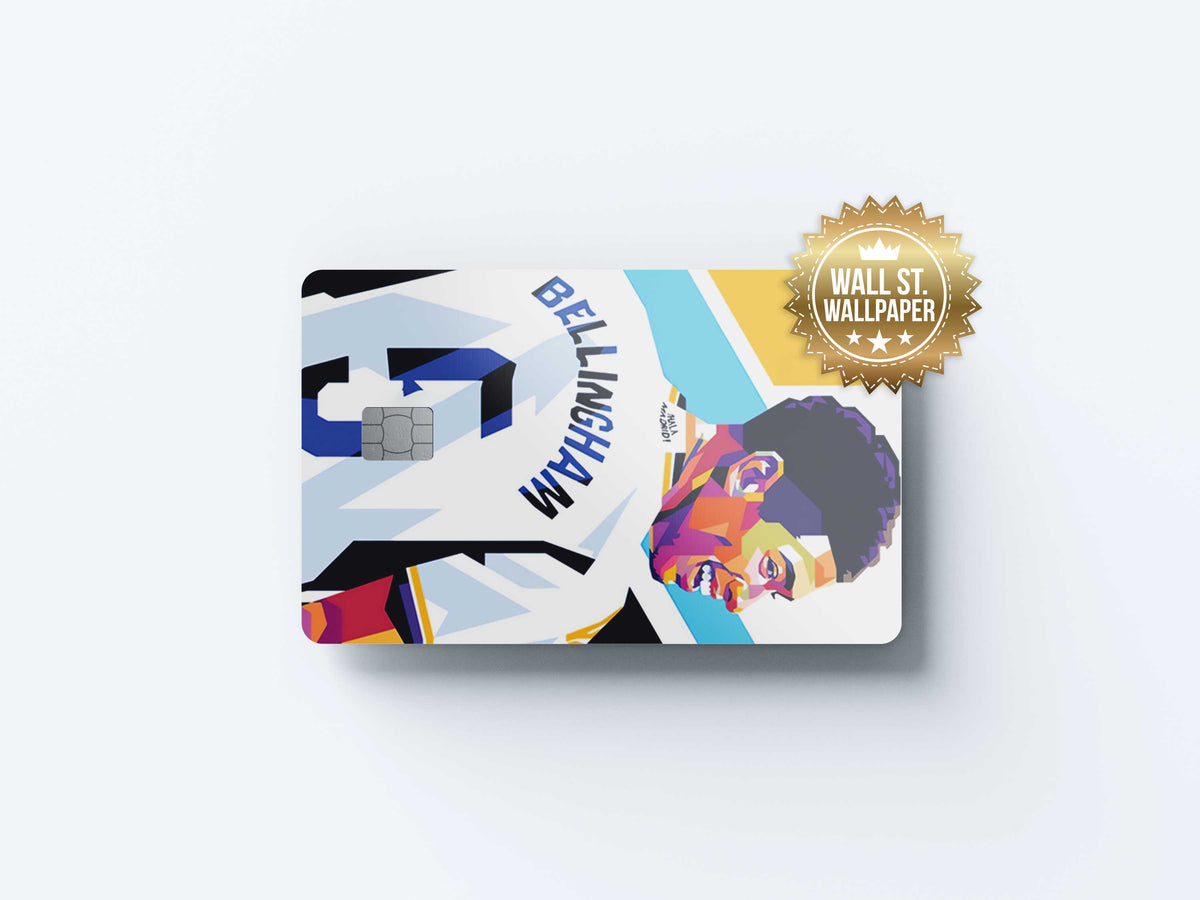 Jude Bellingham Real Madrid - Premium Vinyl Credit Card Skin Cover by Wonderwallsboutique