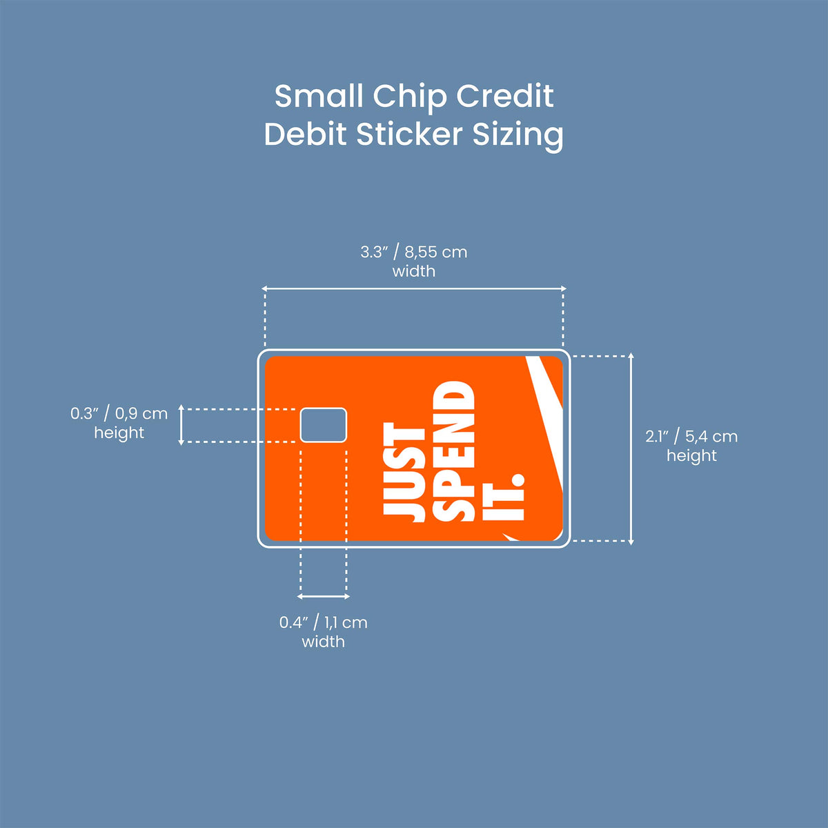 Just Spend It - Premium Vinyl Credit Card Skin Cover by Wonderwallsboutique