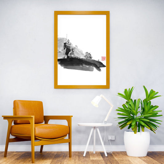 kaishakunin Asian Style Poster | Wall Art for Home & Office | High-Quality Print - High-Quality Premium Wall Art Decor Sticker