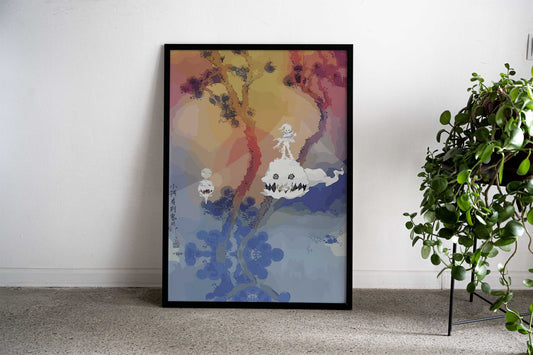 kanye west kids see ghosts Asian Style Poster | Wall Art for Home & Office | High-Quality Print - High-Quality Visual Display