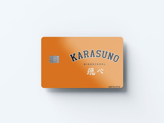 Watercolor karasuno varsity fly design | credit card sticker | small chip | credit card skin for nursery and home wall decor.