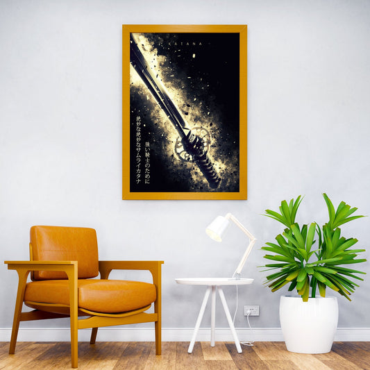 katana samurai Asian Style Poster | Wall Art for Home & Office | High-Quality Print - High-Quality Visual Display