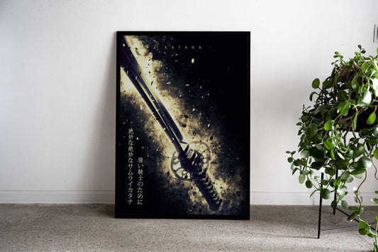 katana samurai Asian Style Poster | Wall Art for Home & Office | High-Quality Print - High-Quality Visual Display