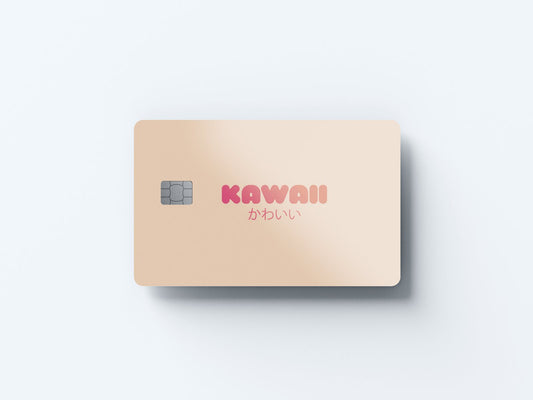 Watercolor kawaii design | credit card sticker | small chip | credit card skin for nursery and home wall decor.