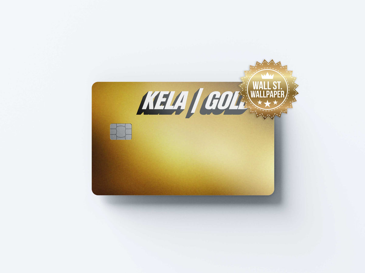 Kela Gold - Premium Vinyl Credit Card Skin Cover by Wonderwallsboutique