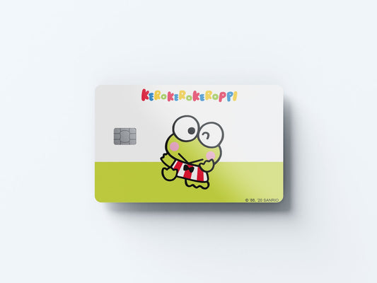 Watercolor kerokero design | credit card sticker | small chip | credit card skin for nursery and home wall decor.