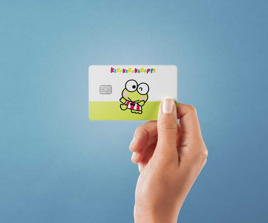 Watercolor kerokero design | credit card sticker | small chip | credit card skin for nursery and home wall decor.