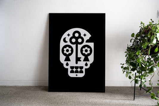 key of sugar skull Asian Style Poster | Wall Art for Home & Office | High-Quality Print - High-Quality Visual Display