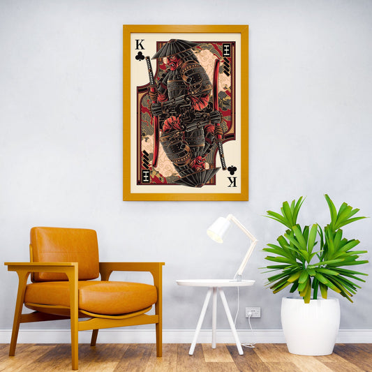 king samurai of deck card Asian Style Poster | Wall Art for Home & Office | High-Quality Print - High-Quality Visual Display