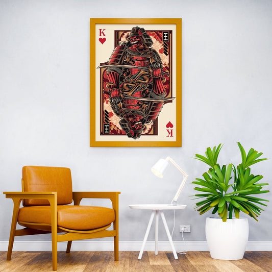 king samurai of love card Asian Style Poster | Wall Art for Home & Office | High-Quality Print - High-Quality Visual Display