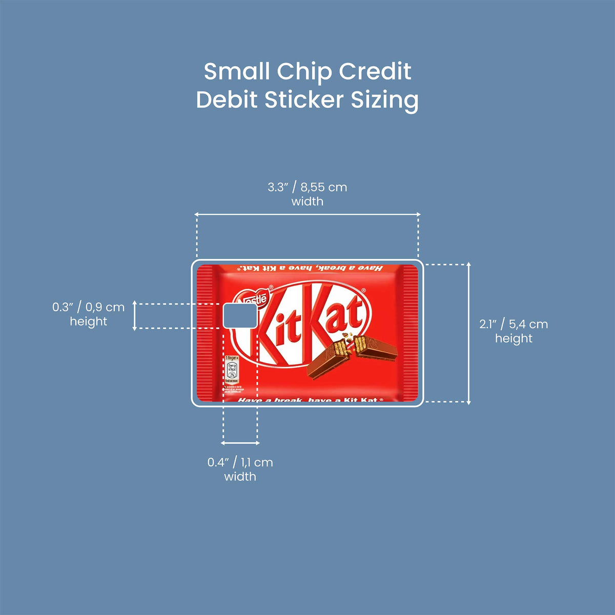 Kitkat - Premium Vinyl Credit Card Skin Cover by Wonderwallsboutique