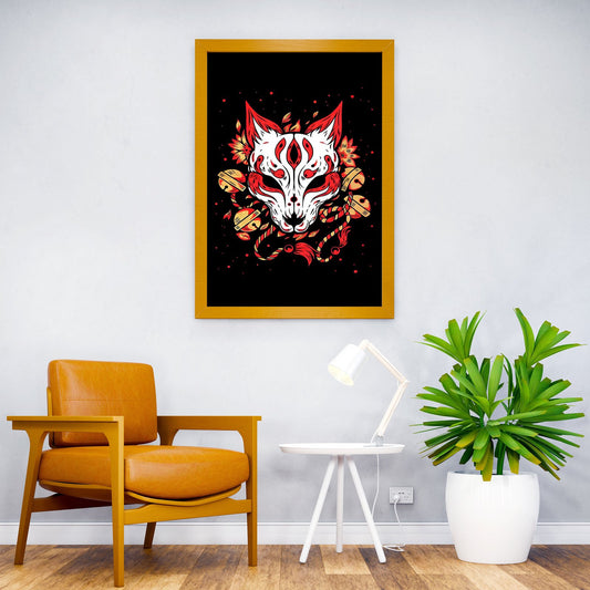 kitsune mask art Asian Style Poster | Wall Art for Home & Office | High-Quality Print - High-Quality Visual Display