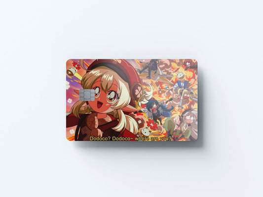 Watercolor klee kaboom design | credit card sticker | small chip | credit card skin for nursery and home wall decor.