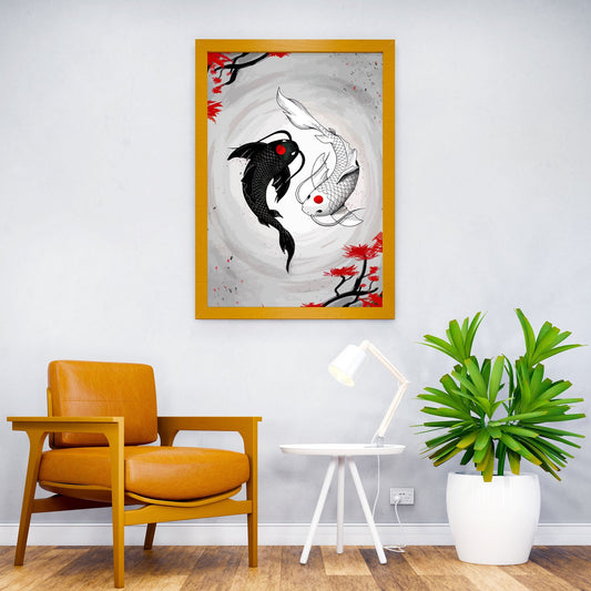 koi japan Asian Style Poster | Wall Art for Home & Office | High-Quality Print - High-Quality Visual Display