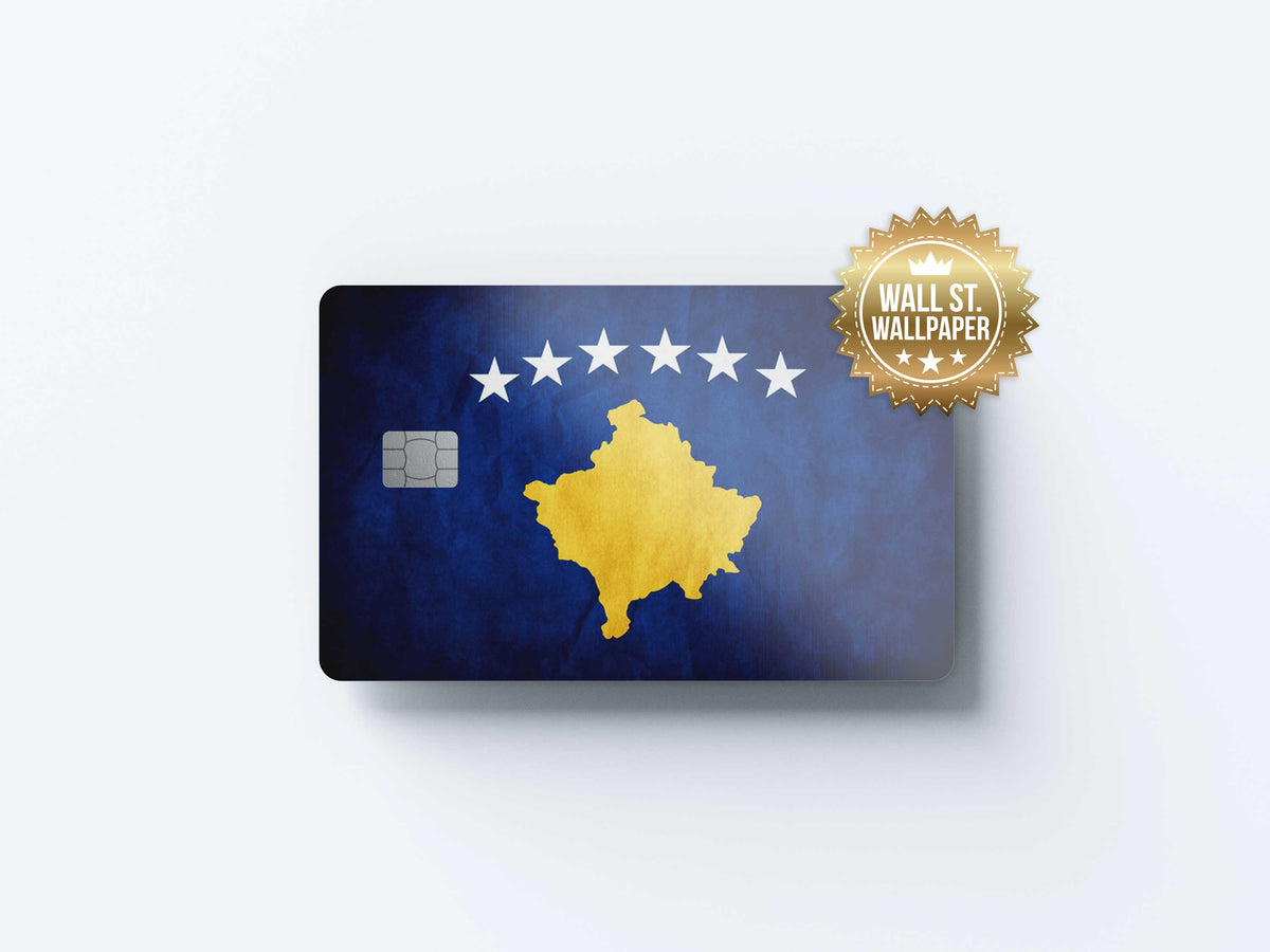 Kosovo - Premium Vinyl Credit Card Skin Cover by Wonderwallsboutique